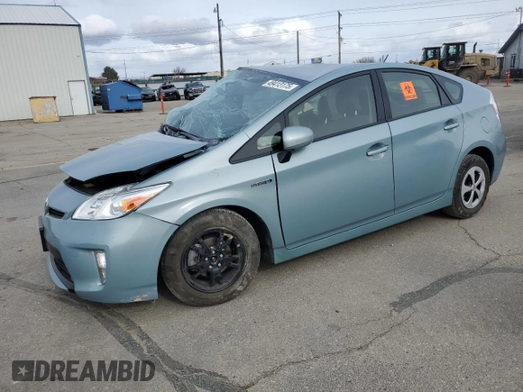 2014 Toyota Prius Four with VIN JTDKN3DUXE1813646, listed as a Copart auction lot 49413175 with 0 mi miles and Salvage Title. Bid and sale history available at carsss.com. Image 1.