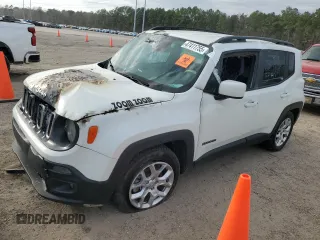 2018 Jeep Renegade Latitude z VIN ZACCJABB8JPJ39574, wystawiony jako Copart lot #47411755 z przebiegiem Nie podano mil oraz Szkoda całkowita • Salvage title. Historia ofert i sprzedaży dostępna na DreamBid. Obrazek 1.