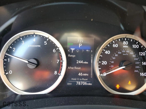 2016 Lexus IS 300 with VIN JTHCM1D28G5002383, listed as a Copart auction lot 44471425 with NaN miles and Salvage Title. Bid and sale history available at carsss.com. Image 9.