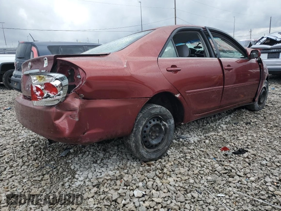 2006 Toyota Camry STD with VIN 4T1BE32K46U158803, listed as a Copart auction lot 45568444 with 0 mi miles and Salvage Title. Bid and sale history available at carsss.com. Image 3.