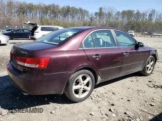 2006 Hyundai Sonata GLS with VIN 5NPEU46F06H057128, listed as a Copart auction lot 47275095 with 222,769 mi miles and Salvage Title. Bid and sale history available at DreamBid. Image 3.