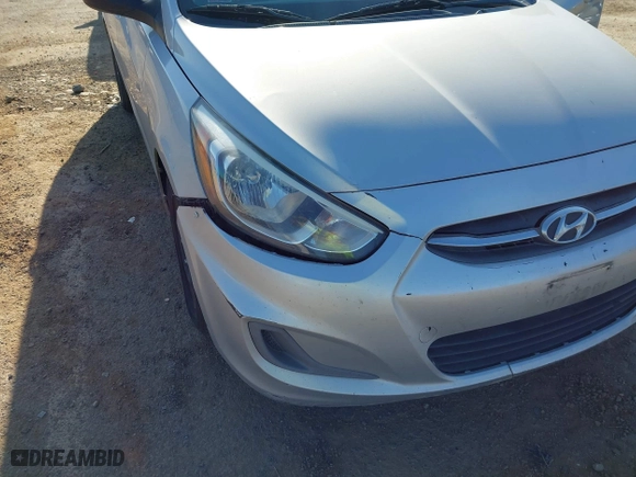 2015 Hyundai Accent GLS with VIN KMHCT4AE5FU808332, listed as a IAAI auction lot 42033625 with 195,433 mi miles. Bid and sale history available at carsss.com. Image 6.