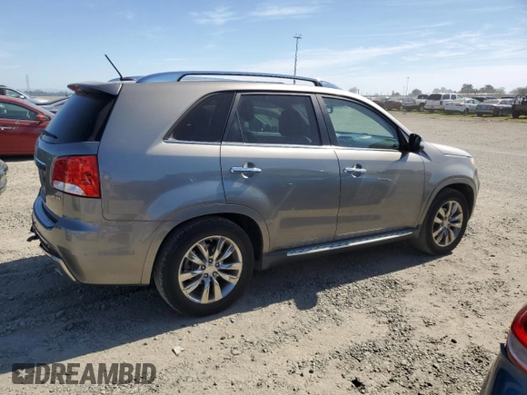 2012 Kia Sorento SX with VIN 5XYKW4A20CG294352, listed as a Copart auction lot 47394275 with 97,197 mi miles and Salvage Title. Bid and sale history available at carsss.com. Image 3.