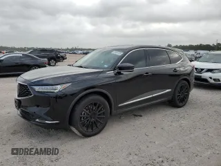 2022 Acura MDX w/Technology Package with VIN 5J8YE1H45NL005042, listed as a Copart auction lot 51951705 with 38,900 mi miles and Salvage Title. Bid and sale history available at carsss.com. Image 1.