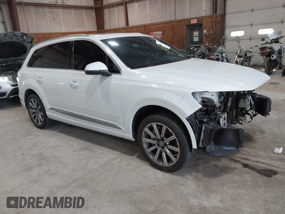 2017 Audi Q7 Premium Plus z VIN WA1LAAF76HD044846, wystawiony jako IAAI lot #42213407 z przebiegiem 105 695 mil mil oraz . Historia ofert i sprzedaży dostępna na DreamBid. Obrazek 1.