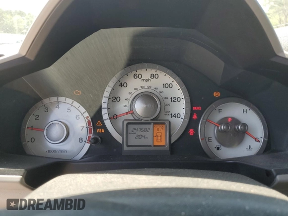 2011 Honda Pilot EX with VIN 5FNYF3H45BB043795, listed as a Copart auction lot 52303585 with 247,582 mi miles and Salvage Title. Bid and sale history available at carsss.com. Image 9.