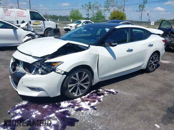 2017 Nissan Maxima SV with VIN 1N4AA6AP8HC453721, listed as a IAAI auction lot 42032549 with 55,049 mi miles and . Bid and sale history available at DreamBid. Image 17.