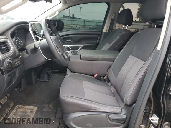 2021 Nissan Titan SV with VIN 1N6AA1EE2MN528429, listed as a Copart auction lot 56388524 with 93,353 mi miles and Salvage Title. Bid and sale history available at DreamBid. Image 7.