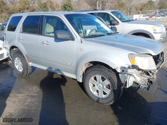 2008 Mercury Mariner with VIN 4M2CU81Z18KJ28741, listed as a IAAI auction lot 41451859 with 199,818 mi miles. Bid and sale history available at carsss.com. Image 1.