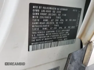 2012 Volkswagen Tiguan S with VIN WVGBV7AXXCW594060, listed as a Copart auction lot 45521095 with 146,035 mi miles and Salvage Title. Bid and sale history available at DreamBid. Image 15.