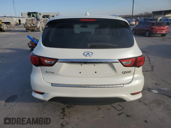 2017 Infiniti QX60 with VIN 5N1DL0MM0HC558412, listed as a Copart auction lot 42632265 with 84,319 mi miles and Salvage Title. Bid and sale history available at DreamBid. Image 6.