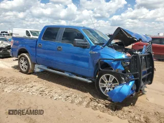 2014 Ford F-150 XL with VIN 1FTFW1CFXEKF54348, listed as a Copart auction lot 56034455 with 107,441 mi miles and Salvage title. Bid and sale history available at DreamBid. Image 4.