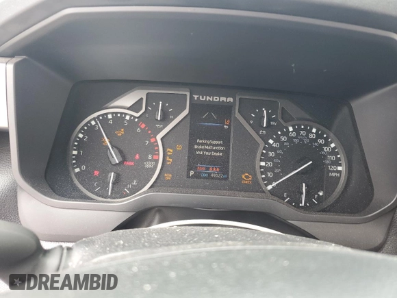 2022 Toyota Tundra SR5 with VIN 5TFLA5DA5NX031981, listed as a Copart auction lot 58728245 with 49,022 mi miles and Salvage title. Bid and sale history available at DreamBid. Image 9.