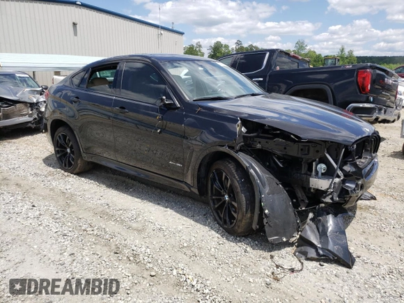 2017 BMW X6 xDrive35i with VIN 5UXKU2C36H0U30107, listed as a Copart auction lot 52102753 with 30,768 mi miles. Bid and sale history available at carsss.com. Image 4.