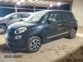 2014 FIAT 500L Lounge with VIN ZFBCFACH7EZ022649, listed as a Copart auction lot 87947995 with 40,969 mi miles and Salvage Title. Bid and sale history available at DreamBid. Image 1.