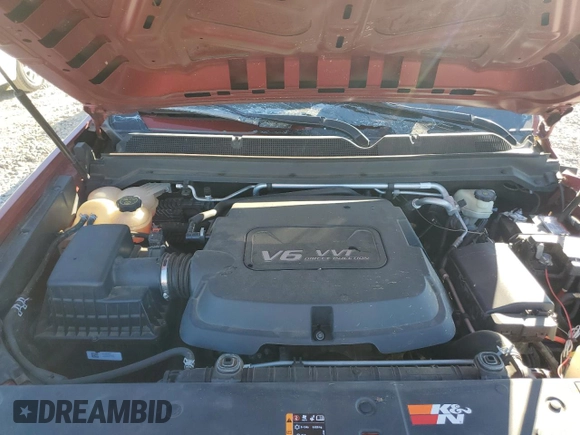 2015 GMC Canyon 2WD with VIN 1GTH5AE30F1182024, listed as a Copart auction lot 77032494 with 55,845 mi miles and Salvage Title. Bid and sale history available at carsss.com. Image 12.