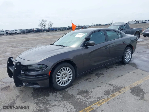 2020 Dodge Charger Police with VIN 2C3CDXKT0LH127501, listed as a IAAI auction lot 42114387 with 134,029 mi miles. Bid and sale history available at carsss.com. Image 2.