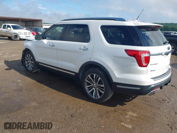 2018 Ford Explorer Platinum with VIN 1FM5K8HT1JGB05258, listed as a IAAI auction lot 42431183 with 73,449 mi miles and . Bid and sale history available at DreamBid. Image 3.