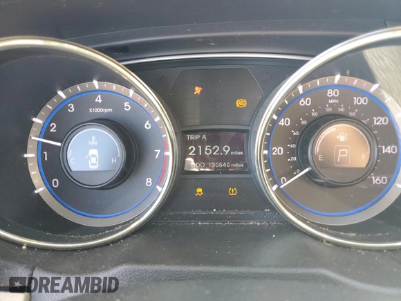 2012 Hyundai Sonata Limited with VIN 5NPEC4AC9CH497232, listed as a Copart auction lot 47660015 with 130,540 mi miles and Salvage Title. Bid and sale history available at carsss.com. Image 9.