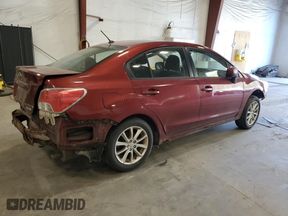 2012 Subaru Impreza Premium с VIN JF1GJAC67CH025958, выставлен на аукционе Copart как лот 55106365 с пробегом Не указан миль и На запчасти • Non repairable. История ставок и продаж доступна на DreamBid. Изображение 3.