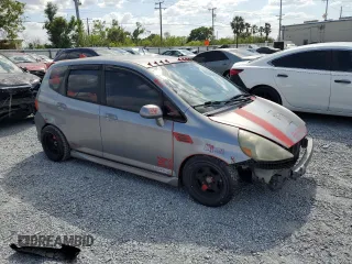 2007 Honda Fit Sport with VIN JHMGD38657S049544, listed as a Copart auction lot 50699175 with 188,830 mi miles and Salvage Title. Bid and sale history available at carsss.com. Image 4.