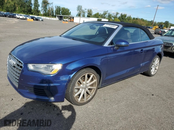 2015 Audi A3 1.8T Premium Plus with VIN WAU5CLFF5F1028760, listed as a Copart auction lot 72754684 with 66,806 mi miles and Salvage Title. Bid and sale history available at carsss.com. Image 1.
