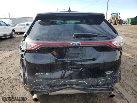 2016 Ford Edge SEL with VIN 2FMPK4J9XGBB40056, listed as a Copart auction lot 50004595 with 161,165 mi miles and Clean Title. Bid and sale history available at carsss.com. Image 6.