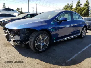 2023 Mercedes-Benz EQE with VIN W1KEG2BB6PF015725, listed as a Copart auction lot 71133834 with 9,199 mi miles and Salvage Title. Bid and sale history available at carsss.com. Image 1.