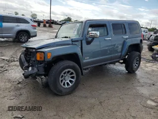 2007 Hummer H3 SUV with VIN 5GTDN13E078193447, listed as a Copart auction lot 67663434 with 153,450 mi miles and Salvage Title. Bid and sale history available at carsss.com. Image 1.