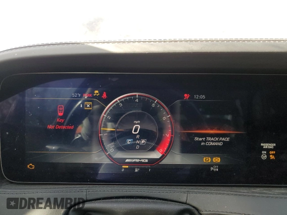 2018 Mercedes-Benz S 63 AMG with VIN WDDUG8JB0JA361449, listed as a Copart auction lot 77547564 with 41,408 mi miles and Salvage Title. Bid and sale history available at DreamBid. Image 12.