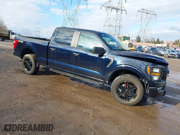 2023 Ford F-150 XL with VIN 1FTFW1E56PKE86556, listed as a IAAI auction lot 41486370 with 1 mi miles. Bid and sale history available at carsss.com. Image 1.