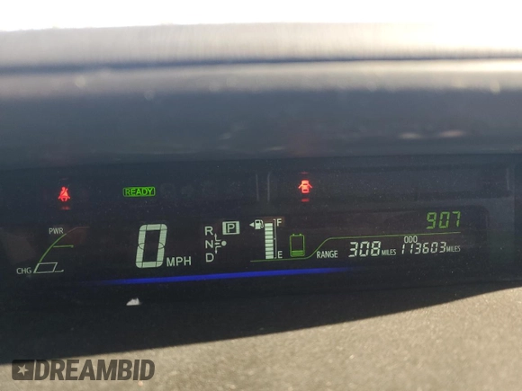 2014 Toyota Prius Two with VIN JTDZN3EU2EJ013338, listed as a Copart auction lot 52925415 with 113,603 mi miles and Salvage Title. Bid and sale history available at DreamBid. Image 9.