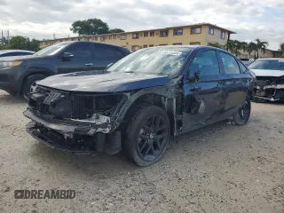 2025 Honda Civic Sport with VIN 2HGFE2F52SH578840, listed as a Copart auction lot 56725595 with 1,383 mi miles and Salvage title. Bid and sale history available at DreamBid. Image 1.
