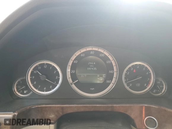 2011 Mercedes-Benz E-Class E 350 Luxury with VIN WDDHF5GB0BA476936, listed as a Copart auction lot 53851825 with 197,435 mi miles and Salvage Title. Bid and sale history available at carsss.com. Image 9.