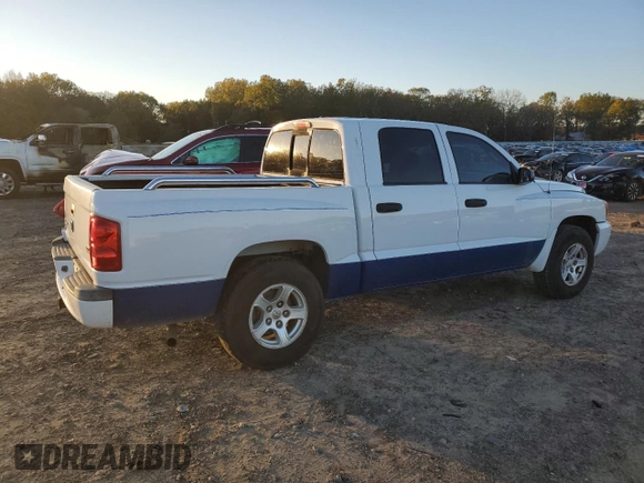 2007 Dodge Dakota SLT with VIN 1D7HE48N67S122636, listed as a Copart auction lot 81251054 with 233,584 mi miles and Salvage Title. Bid and sale history available at DreamBid. Image 3.