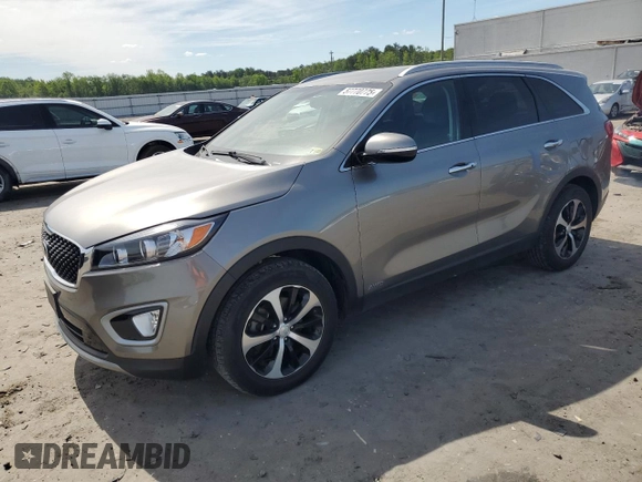 2017 Kia Sorento EX with VIN 5XYPHDA1XHG332653, listed as a Copart auction lot 57770775 with 73,714 mi miles and Clean title. Bid and sale history available at DreamBid. Image 1.