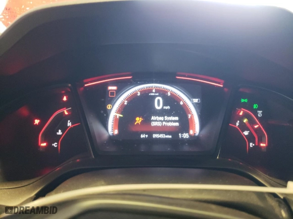 2018 Honda Civic Type R Touring with VIN SHHFK8G72JU204595, listed as a Copart auction lot 54585514 with 95,453 mi miles and Salvage Title. Bid and sale history available at carsss.com. Image 9.