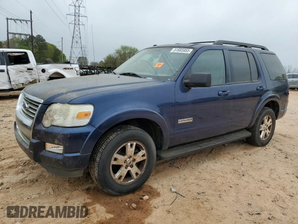 2007 Ford Explorer XLT with VIN 1FMEU73E77UB04610, listed as a Copart auction lot 51685955 with 235,292 mi miles and Clean Title. Bid and sale history available at carsss.com. Image 1.