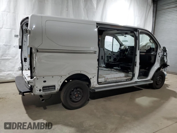 2023 Ford Transit Cargo with VIN 1FTBR1Y81PKB56612, listed as a Copart auction lot 46652685 with Not Provided miles and Salvage Title. Bid and sale history available at DreamBid. Image 3.