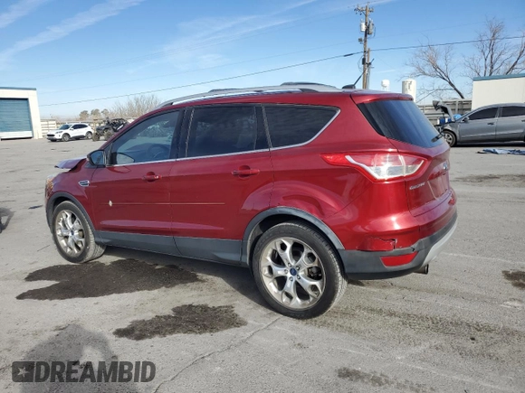 2013 Ford Escape Titanium with VIN 1FMCU0J94DUA93954, listed as a Copart auction lot 46627755 with 112,753 mi miles and Salvage Title. Bid and sale history available at carsss.com. Image 2.