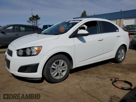 2013 Chevrolet Sonic LT with VIN 1G1JC5SB5D4100903, listed as a Copart auction lot 48154575 with 109,746 mi miles and Salvage Title. Bid and sale history available at DreamBid. Image 1.