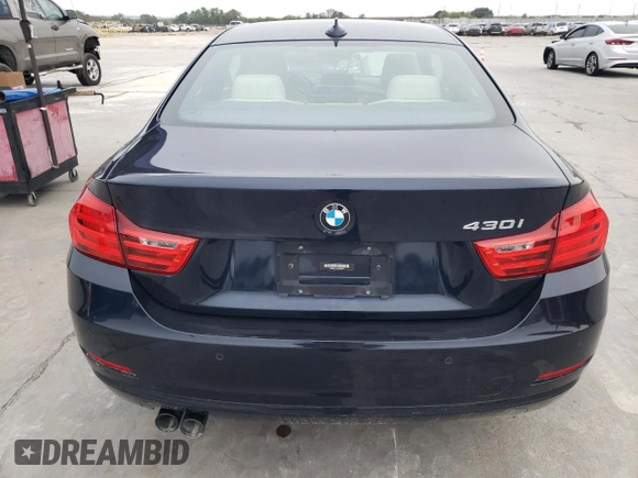 2017 BMW 4 Series 430i with VIN WBA4R7C52HK895575, listed as a Copart auction lot 79476264 with 57,288 mi miles and Clean Title. Bid and sale history available at DreamBid. Image 6.