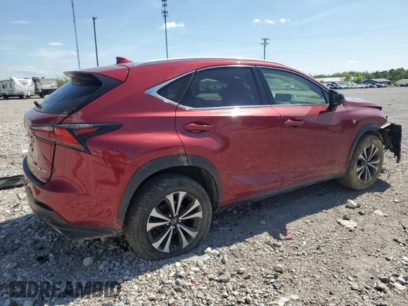 2019 Lexus NX 300 with VIN JTJBARBZ9K2181108, listed as a Copart auction lot 54579195 with 98,300 mi miles and Salvage title. Bid and sale history available at DreamBid. Image 3.