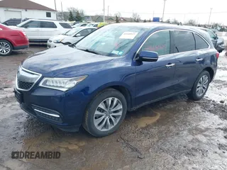 2015 Acura MDX Tech Pkg with VIN 5FRYD4H47FB002889, listed as a IAAI auction lot 41668025 with 96,781 mi miles. Bid and sale history available at carsss.com. Image 2.
