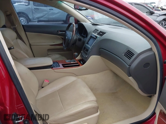 2008 Lexus GS 350 with VIN JTHBE96S980039722, listed as a IAAI auction lot 41568219 with 150,272 mi miles and . Bid and sale history available at DreamBid. Image 5.