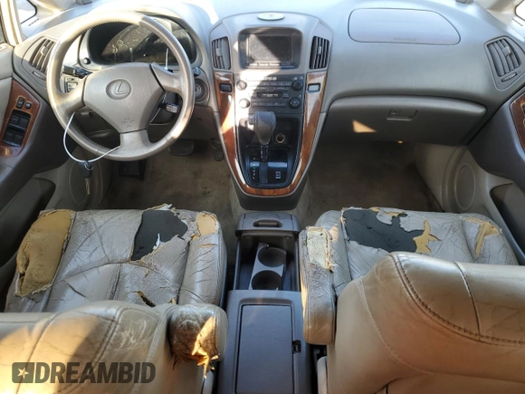 2000 Lexus RX 300 with VIN JT6GF10U2Y0070284, listed as a Copart auction lot 45572985 with 239,400 mi miles and Salvage Title. Bid and sale history available at DreamBid. Image 8.