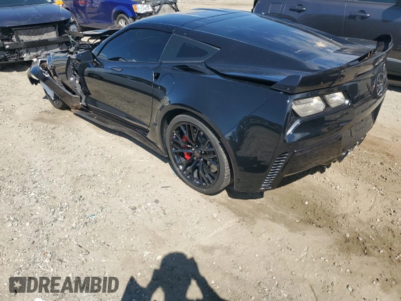 2016 Chevrolet Corvette Z06 3LZ with VIN 1G1YU2D6XG5607336, listed as a Copart auction lot 67930534 with 48,529 mi miles and Salvage Title. Bid and sale history available at carsss.com. Image 2.