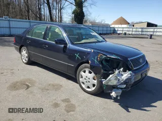 2003 Lexus LS 430 with VIN JTHBN30F330100550, listed as a Copart auction lot 49772375 with 67,928 mi miles and Salvage Title. Bid and sale history available at DreamBid. Image 4.