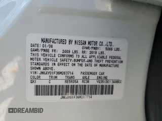 2006 Infiniti M with VIN JNKAY01F36M263714, listed as a Copart auction lot 64113864 with 139,836 mi miles and Salvage Title. Bid and sale history available at DreamBid. Image 12.