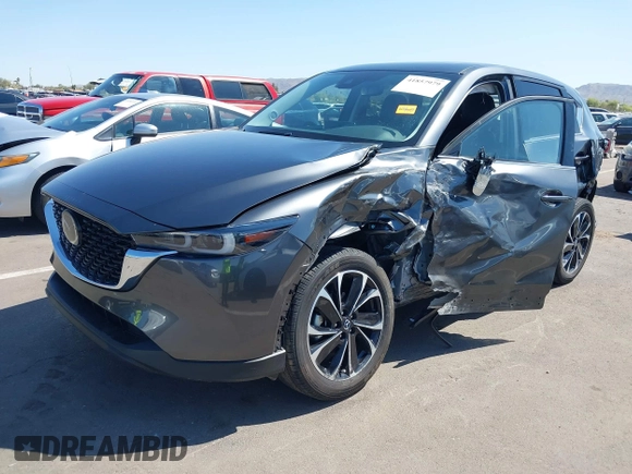 2022 Mazda CX-5 2.5 S Premium Package with VIN JM3KFBDM7N0639118, listed as a IAAI auction lot 41857979 with 15,322 mi miles. Bid and sale history available at carsss.com. Image 6.